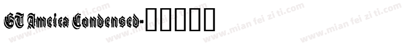 GT Ameica Condensed字体转换